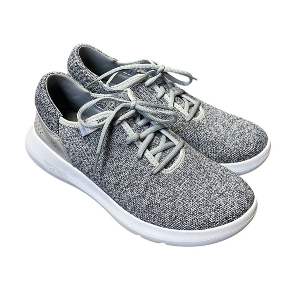 Kizik Madrid Eco Knit Shoes Women's Size 10; Men’s 8.5 Grey Hands Free Lace Up - Picture 1 of 10